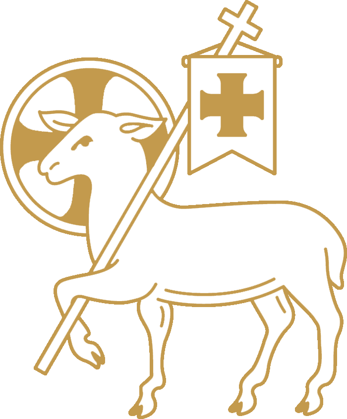 Agnus Dei, the Lamb of God bearing the banner of the Resurrection